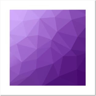 Polygon Geometric Triangles Purple Posters and Art